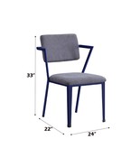 Cargo Office Chair, Gray Fabric &amp; Blue Finish - $8,176.96 MXN