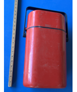 MCM Space Age Decor  Wine Bottle Cooler Chiller Carrier Caddy Tote Red - $122.80 CAD