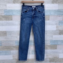Just Black Denim JBD Distressed Skinny Jeans Med Wash Mid Rise Stretch Womens 24 - £23.45 GBP