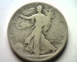 1917-S Reverse Walking Liberty Half Good / Very Good G/VG Nice Original Coin - $23.00