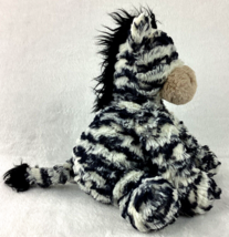 Jellycat London Zebra Plush Stuffed Animal Tan Nose Black White 10&quot; Soft Floppy - £17.76 GBP