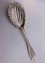Southern COIN Silver Preserve Spoon &#39;Olive&#39; pattern Frederick J Posey - $129.99
