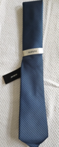 ALFANI Men&#39;s Tie Chauncey Stripe Blue NWT MSRP $55.00 - $14.80