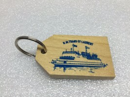 Vintage N.M TRANS-ST-LAURENT Ferry Souvenir Key Ring Ancien Porte-clé Traversier - £6.83 GBP