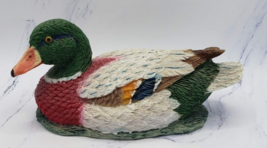 Small Painted Resin 5 Inch Mallard Duck Figure - £7.86 GBP