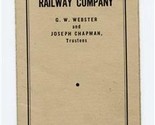 Minneapolis St Paul &amp; Sault Ste Marie Railway 1943 SOO Lines Telephone D... - $44.55