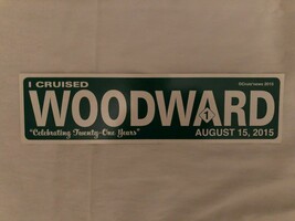 Cruisin News Cruise Placards - I Cruised Woodward 2015 - $20.44 CAD