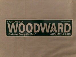 Cruisin News Cruise Placards - I Cruised Woodward 2015 - £11.72 GBP