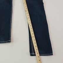 Silver Jeans SSR437 Women's Sz 29 Blue Denim Berkley Straight Embroidered Pants image 7