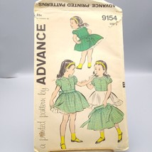 Vintage Sewing PATTERN, Advance 9154, Childs 1950s Blouse Slip and Skirt, Girls - £20.06 GBP