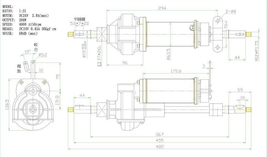 M51 Transaxle Montage 450W Motor 4450rpm mit Elektrische Bremse Elekt image 3