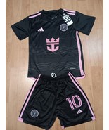 Youth Sizes! Lionel Messi Miami Inter Black Jersey! - £31.47 GBP