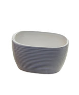 Ceramic White  Mini Orchid Garden Oval Planter, For Home Decor-81.75ml-s... - $18.69