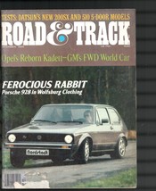 Road &amp; Track-12/1979-Ferocious Rabbit Porsche 928 In Wolfsburg Clothing - £26.90 GBP
