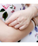 [Jewelry] Angel Wing Shape Adjustable Gold Silver Copper Ring for Lady/W... - £7.18 GBP