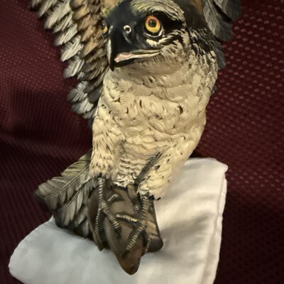 Vintage 1970 Fraser Art Osprey Fish Hawk 18" Bird Sculpture Wall Plaque Bossons  Item image 10