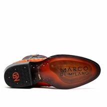 SAVANNAH Genuine Ostrich Skin Cowboy Boot from the Western Collection Orange image 6