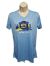 2016 NYRR New York Road Runners United Airlines NYC Half Womens L Blue Jersey - £13.95 GBP