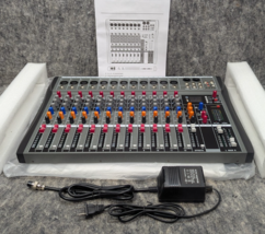 Professional 12 Channel Studio Audio Mixer Sound Board Console w/ Bluetooth - $52.99