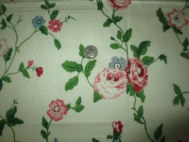 3083. Stroheim &amp; Romann LADY ROSE Polished Cotton FABRIC - 55&quot; x 3/4 yd. - £14.12 GBP