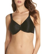 WACOAL 855367 Jacquard Underwire Bra Sz 34G Black - $573.97 MXN