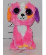 TY Silk Beanie babies BOOS Precious The Dog plush toy Pink Purple Orange - $9.98