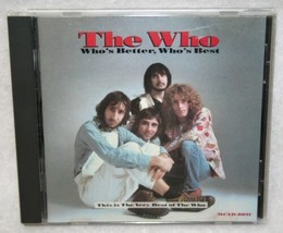 THE WHO Who&#39;s Better Who&#39;s Best CD 19 Greatest Hits MCA 1988 Pete Townsend ROCK - £5.46 GBP