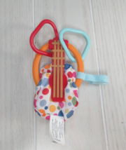 Graco hanging guitar teether attachment polka dots - £4.72 GBP