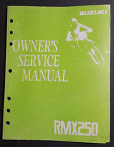 OEM Suzuki 1992 RMX250 Factory DEALER Owner&#39;s Manual 99011-05D53-03A - $246.52 MXN