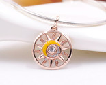2022 Me Collection 14k Rose Gold-plated Sun Power Medallion Dangle Charm  - $13.50
