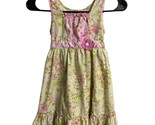 Jona Michelle Sleeveless  Square Neck Party Dress Ruffle Floral Print 6x - £7.15 GBP