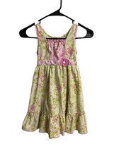 Jona Michelle Sleeveless  Square Neck Party Dress Ruffle Floral Print 6x - $8.86
