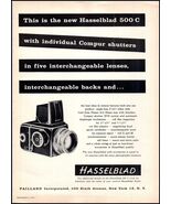 1957 Hasselblad 500 C Camera PRINT AD Interchangeable Lenses,Compur Shut... - $10.69 CAD