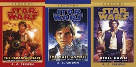 Star Wars Han Solo Trilogy By A C Crispin Paperback Collection Set Of Books 1-3 - £18.11 GBP