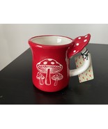 Sheffield Home Ceramic 18oz Red Mushroom Coffee Mug - £26.42 GBP