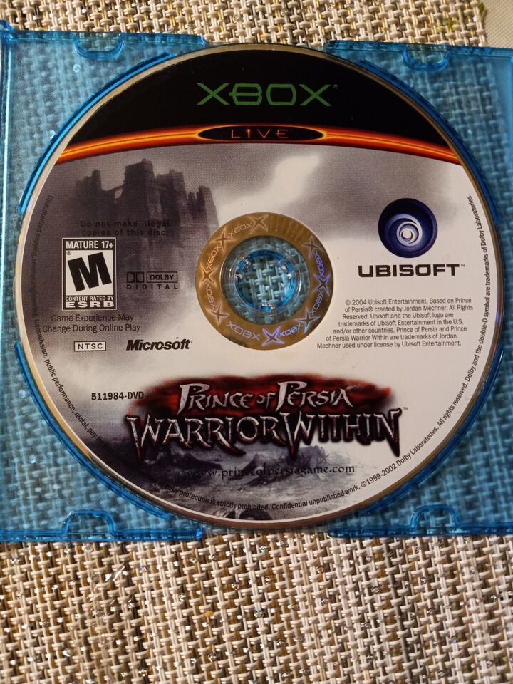 Prince of Persia: Warrior Within (Microsoft Xbox, 2004) GAME DISC ONLY - $4.95