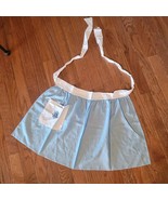 Vintage Lions Club International Blue White Apron One Pocket - $945.47 MXN