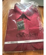 Berlioni Italy Men&#39;s Red Shirt S 14-14.5 34/35 Ships N 24h - $49.50