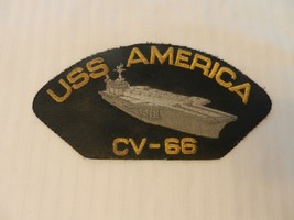 Vintage USS America CV-66 Aircraft Carrier Navy Embroidered Patch - £31.46 GBP