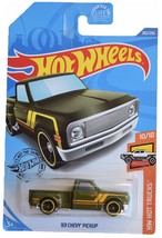 Hot Wheels &#39;69 Chevy Pickup - Green - 202/250 Hot Trucks 10/10 - £10.12 GBP
