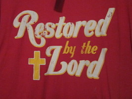 Nwt - Restored By The Lord Red Adult L Short Sleeve Tee - £7.47 GBP