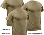 3 QTY USN NAVY NWU Type III Seals Woodland Brown T-Shirts Uniform ALL SIZES - £22.64 GBP+