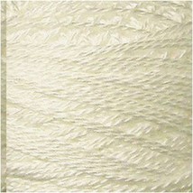 PearlStitch Embroidery Thread - Size 12, 109 Yards, Ball of 3 - White Cotton - $35.59