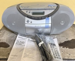 Sony CFD-S350 Portable CD Radio Cassette Recorder Tuner Boom Box With Remote - $120.75