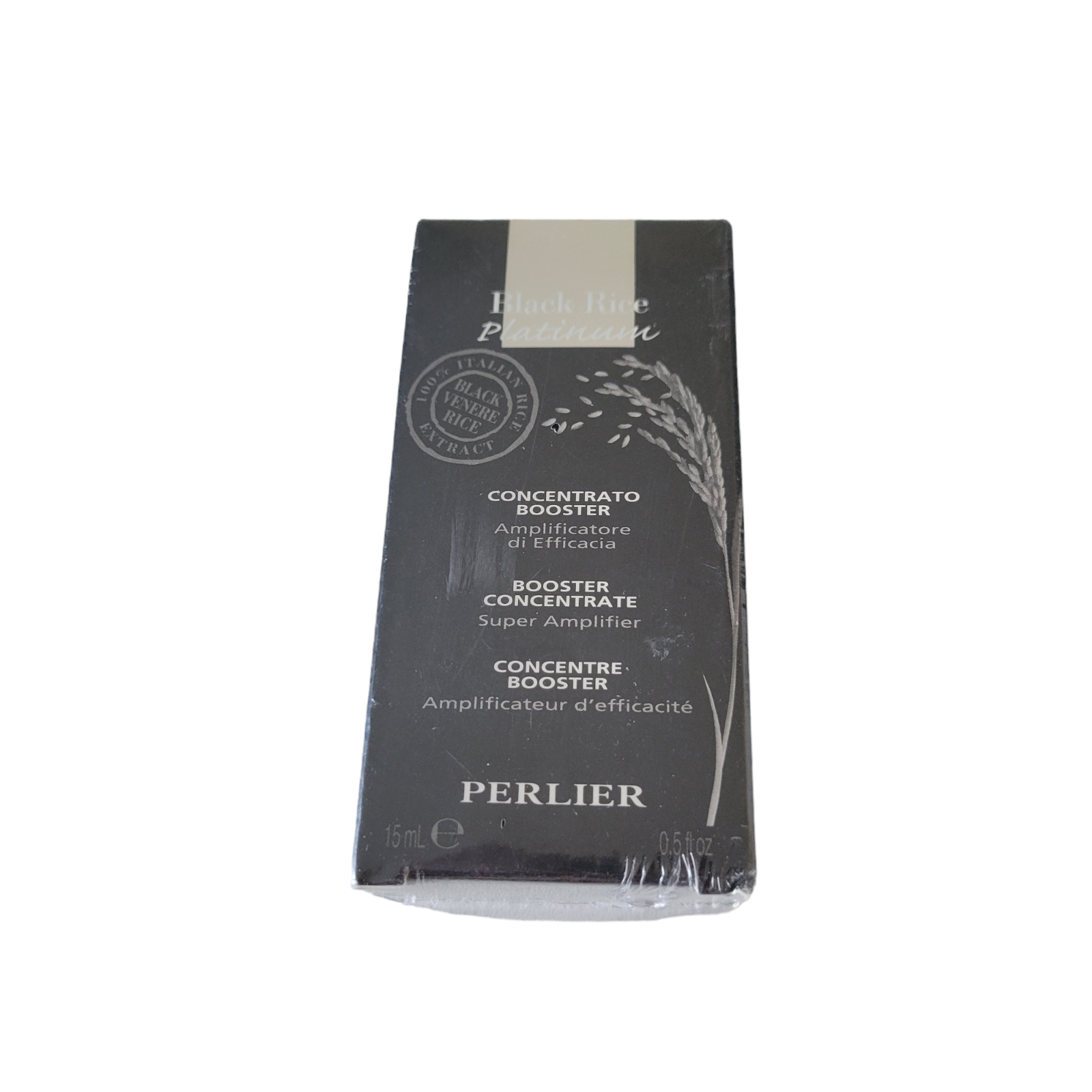 Primary image for PERLIER Black Rice Platinum Booster Concentrate Super Amplifier 0.5 oz Sealed