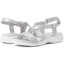 Easy Spirit Women Strappy Sport Sandals Treasur 2 Size US 8W Silver - £30.07 GBP