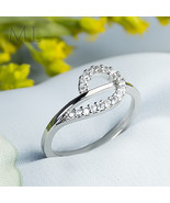 Womens Petite 0.40 CT Anniversary BAND Fashion RING White Gold Plated SI... - €34,74 EUR