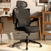 Sunnow Ergonomic Mesh Office Chair, High Back Desk Chair With Adjustable, Black - £159.74 GBP