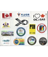 MISC CONSTRUCTION PROJECT SAFETY COMPANY LABOR UNION Hardhat Sticker Lot - $551.25 MXN