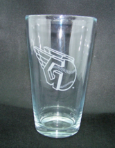 Cleveland Guardians MLB Etched Logo Clear Beer Pint Glass Cup 16 oz - £17.22 GBP